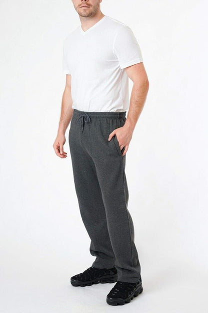 Mens Trousers Open Hem Trousers for Men Jogging Bottoms Men Tracksuit Bottoms Pants