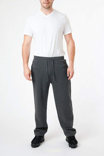 Mens Trousers Open Hem Trousers for Men Jogging Bottoms Men Tracksuit Bottoms Pants