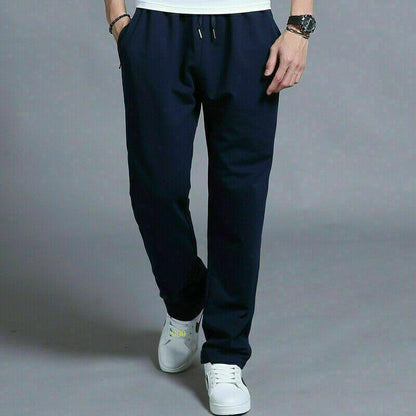 Mens Trousers Open Hem Trousers for Men Jogging Bottoms Men Tracksuit Bottoms Pants