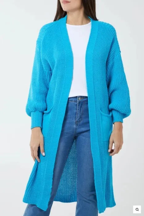 Ladies maxi cardigan best sale